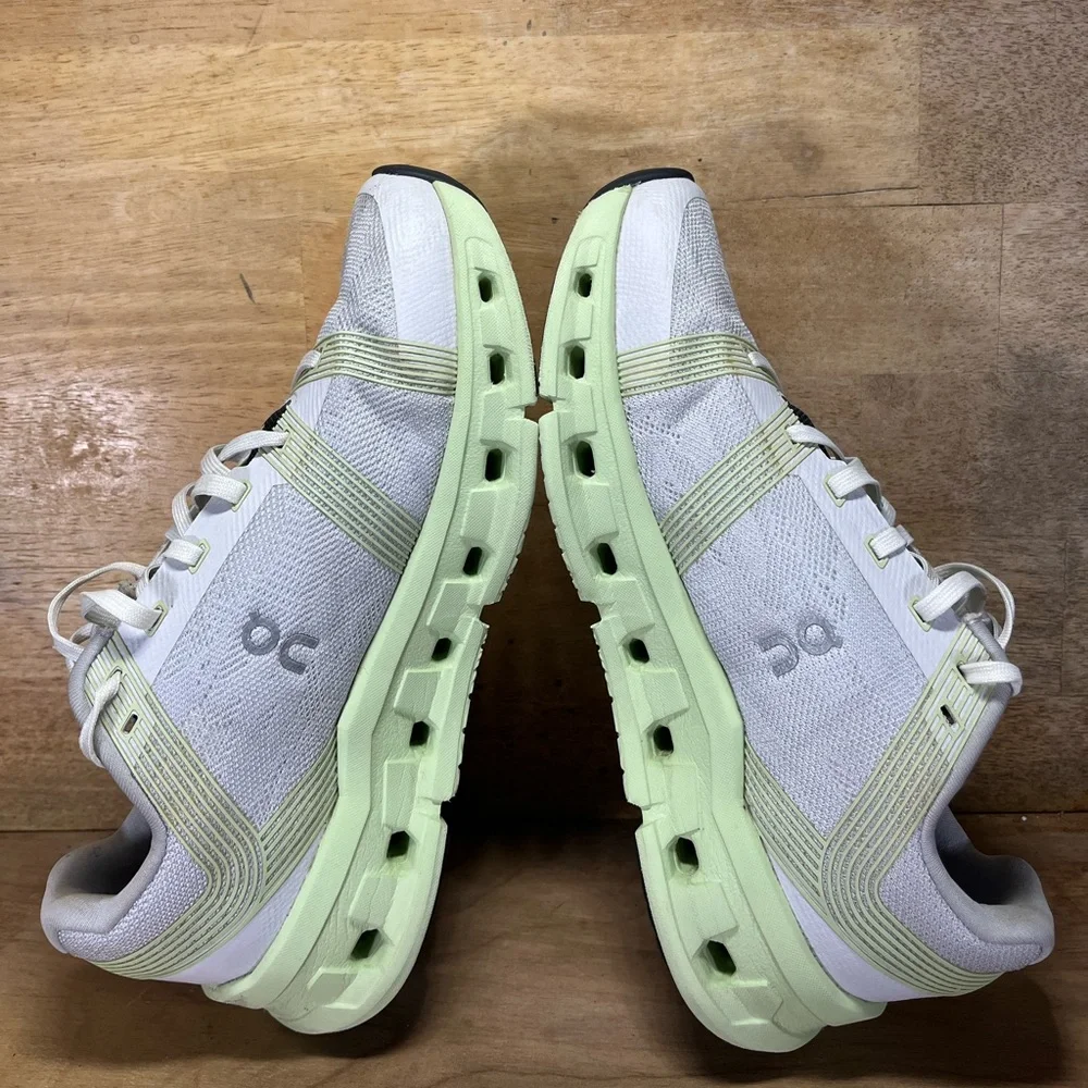 On CloudGo LIGHTWEIGHT Womens Size 7.5 Running Shoes Sneakers Gray Meadow Green - Picture 6 of 12